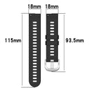 For Garmin Vivoactive 4S 18mm Solid Color Silicone Watch Band(Wine Red)