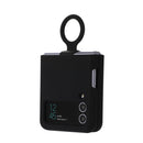 For Samsung Galaxy Flip 4 Silicone Integrated Ring Buckle Phone Case(Black)