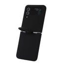 For Samsung Galaxy Flip 4 Silicone Integrated Ring Buckle Phone Case(Black)