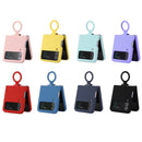 For Samsung Galaxy Flip 4 Silicone Integrated Ring Buckle Phone Case(Black)
