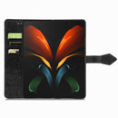 For Samsung Galaxy Z Fold4 Mandala Flower Embossed Leather Phone Case(Black)