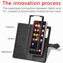 For Samsung Galaxy Z Fold4 Mandala Flower Embossed Leather Phone Case(Black)