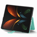 For Samsung Galaxy Z Fold4 Mandala Flower Embossed Leather Phone Case(Green)