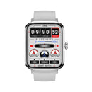 HK20 1.85 inch Color Screen Smart Watch,Support Heart Rate Monitoring/Blood Pressure Monitoring(Silver)