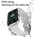HK20 1.85 inch Color Screen Smart Watch,Support Heart Rate Monitoring/Blood Pressure Monitoring(Black)