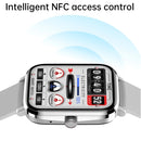 HK20 1.85 inch Color Screen Smart Watch,Support Heart Rate Monitoring/Blood Pressure Monitoring(Silver)