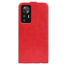 For Xiaomi 12T / 12T Pro / Redmi K50 Ultra R64 Texture Vertical Flip Leather Phone Case(Red)