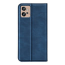 For Motorola Moto G32 Retro-skin Magnetic Suction Leather Phone Case(Dark Blue)