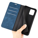 For Motorola Moto G32 Retro-skin Magnetic Suction Leather Phone Case(Dark Blue)