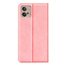 For Motorola Moto G32 Retro-skin Magnetic Suction Leather Phone Case(Pink)
