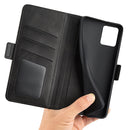 For Motorola Moto G32 Dual-side Magnetic Buckle Leather Phone Case(Black)