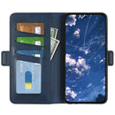 For Motorola Moto G32 Dual-side Magnetic Buckle Leather Phone Case(Dark Blue)
