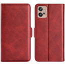 For Motorola Moto G32 Dual-side Magnetic Buckle Leather Phone Case(Red)