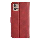 For Motorola Moto G32 Dual-side Magnetic Buckle Leather Phone Case(Red)
