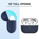 For Apple AirPods Pro 2 2022 ENKAY Ultra-thin Silicone Case(Dark Blue)