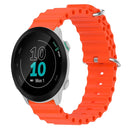 For Garmin Forerunner 55 20mm Ocean Style Silicone Solid Color Watch Band(Orange)