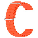 For Garmin Forerunner 55 20mm Ocean Style Silicone Solid Color Watch Band(Orange)