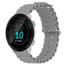 For Garmin Forerunner 55 20mm Ocean Style Silicone Solid Color Watch Band(Grey)