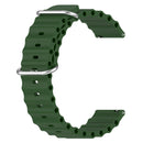 For Garmin Forerunner 55 20mm Ocean Style Silicone Solid Color Watch Band(Army Green)