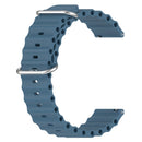 For Garmin Forerunner 55 20mm Ocean Style Silicone Solid Color Watch Band(Rock Gray)