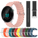 For Garmin Forerunner 55 20mm Ocean Style Silicone Solid Color Watch Band(Burgundy)