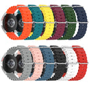 For Garmin Forerunner 55 20mm Ocean Style Silicone Solid Color Watch Band(Orange)