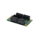 ST549 MINI PCI-E to 4 Ports SATA3.0 Expansion Card for Desktop