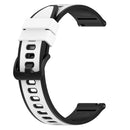 For Xiaomi MI Watch Sport 22mm Two-Color Silicone Watch Band(White+Black)