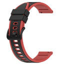 For Xiaomi MI Watch Sport 22mm Two-Color Silicone Watch Band(Black+Red)