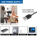 NS-08 LED Dimmable Ring Lamp with Phone Tripod Stand Holder