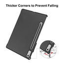 For Lenovo Tab P11 Pro Gen2 11.2 inch 2022 ENKAY Tri-fold Custer Texture Leather Stand Smart Case(Grey)