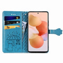 For Xiaomi 12T / 12T Pro / Redmi K50 Ultra Cute Cat and Dog Embossed Leather Phone Case(Blue)