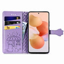 For Xiaomi 12T / 12T Pro / Redmi K50 Ultra Cute Cat and Dog Embossed Leather Phone Case(Purple)