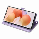 For Xiaomi 12T / 12T Pro / Redmi K50 Ultra Cute Cat and Dog Embossed Leather Phone Case(Purple)