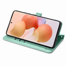 For Xiaomi 12T / 12T Pro / Redmi K50 Ultra Cute Cat and Dog Embossed Leather Phone Case(Green)