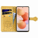 For Xiaomi 12T / 12T Pro / Redmi K50 Ultra Cute Cat and Dog Embossed Leather Phone Case(Yellow)