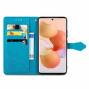 For Xiaomi 12T / 12T Pro / Redmi K50 Ultra Mandala Flower Embossed Leather Phone Case(Blue)