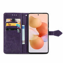 For Xiaomi 12T / 12T Pro / Redmi K50 Ultra Mandala Flower Embossed Leather Phone Case(Purple)
