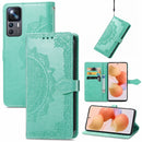 For Xiaomi 12T / 12T Pro / Redmi K50 Ultra Mandala Flower Embossed Leather Phone Case(Green)