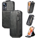 For Xiaomi 12T / 12T Pro / Redmi K50 Ultra Zipper Wallet Vertical Flip Leather Phone Case(Black)