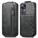 For Xiaomi 12T / 12T Pro / Redmi K50 Ultra Zipper Wallet Vertical Flip Leather Phone Case(Black)