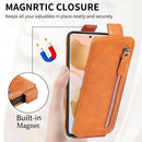 For Xiaomi 12T / 12T Pro / Redmi K50 Ultra Zipper Wallet Vertical Flip Leather Phone Case(Brown)