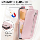 For Xiaomi 12T / 12T Pro / Redmi K50 Ultra Zipper Wallet Vertical Flip Leather Phone Case(Pink)