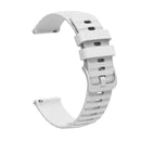 For Amazfit GTR 3 Pro 22mm Wavy Dotted Solid-Color Silicone Watch Band(White)
