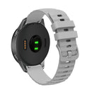 For Amazfit GTR 3 Pro 22mm Wavy Dotted Solid-Color Silicone Watch Band(Gray)
