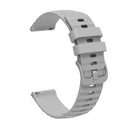 For Amazfit GTR 3 Pro 22mm Wavy Dotted Solid-Color Silicone Watch Band(Gray)
