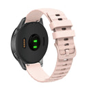 For Amazfit GTR 3 Pro 22mm Wavy Dotted Solid-Color Silicone Watch Band(Pink)