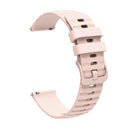 For Amazfit GTR 3 Pro 22mm Wavy Dotted Solid-Color Silicone Watch Band(Pink)