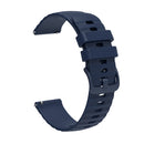 For Amazfit GTR 3 Pro 22mm Wavy Dotted Solid-Color Silicone Watch Band(Dark Blue)