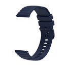 For Amazfit GTR 3 Pro 22mm Wavy Dotted Solid-Color Silicone Watch Band(Dark Blue)